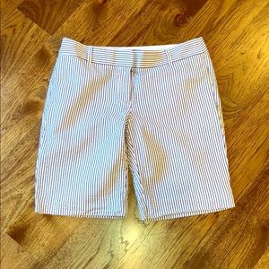 J. Crew Striped Seersucker Shorts